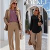3 Pack Women's Long Sleeve Shirts, Cotton Crew Neck Tunic Tops Casual Loose Fit Pullover Sweatshirts Curved Hem Shirts