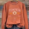Pumpkin Spice Shirt for Women Thanksgiving Sweatshirt Pumpkin Graphic Hello Fall Pullovers Fall Season Top