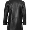 Black Trench Coat Men - Winter Shearling Long Leather Jackets For Men