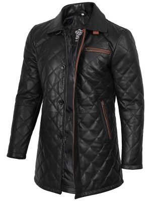 Leather Coats for Men Real Lambskin Casual Car coat Style Leather Jacket Men
