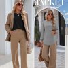 3 Pack Women's Long Sleeve Shirts, Cotton Crew Neck Tunic Tops Casual Loose Fit Pullover Sweatshirts Curved Hem Shirts