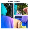 Waterproof Hooded Lightweight Rain Poncho for Adults Women Men with Pockets Unisex Fashion Zipper Jacket Coat